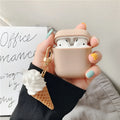 Cylinder ice cream design silicone AirPods 2 case protector in selected colour