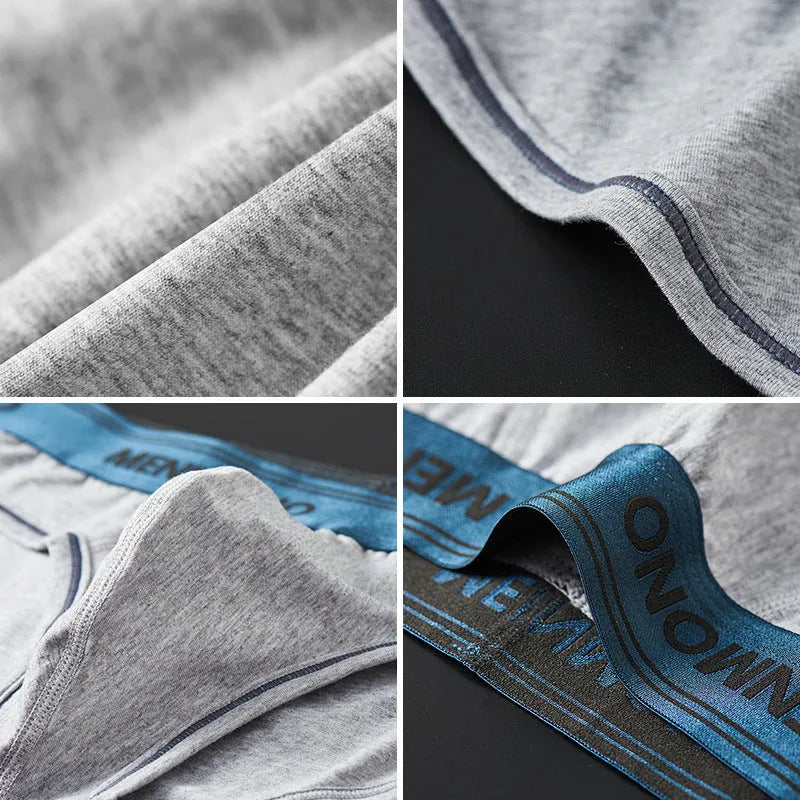 Men's low-waist cotton briefs in a solid two-tone colour on a white background.