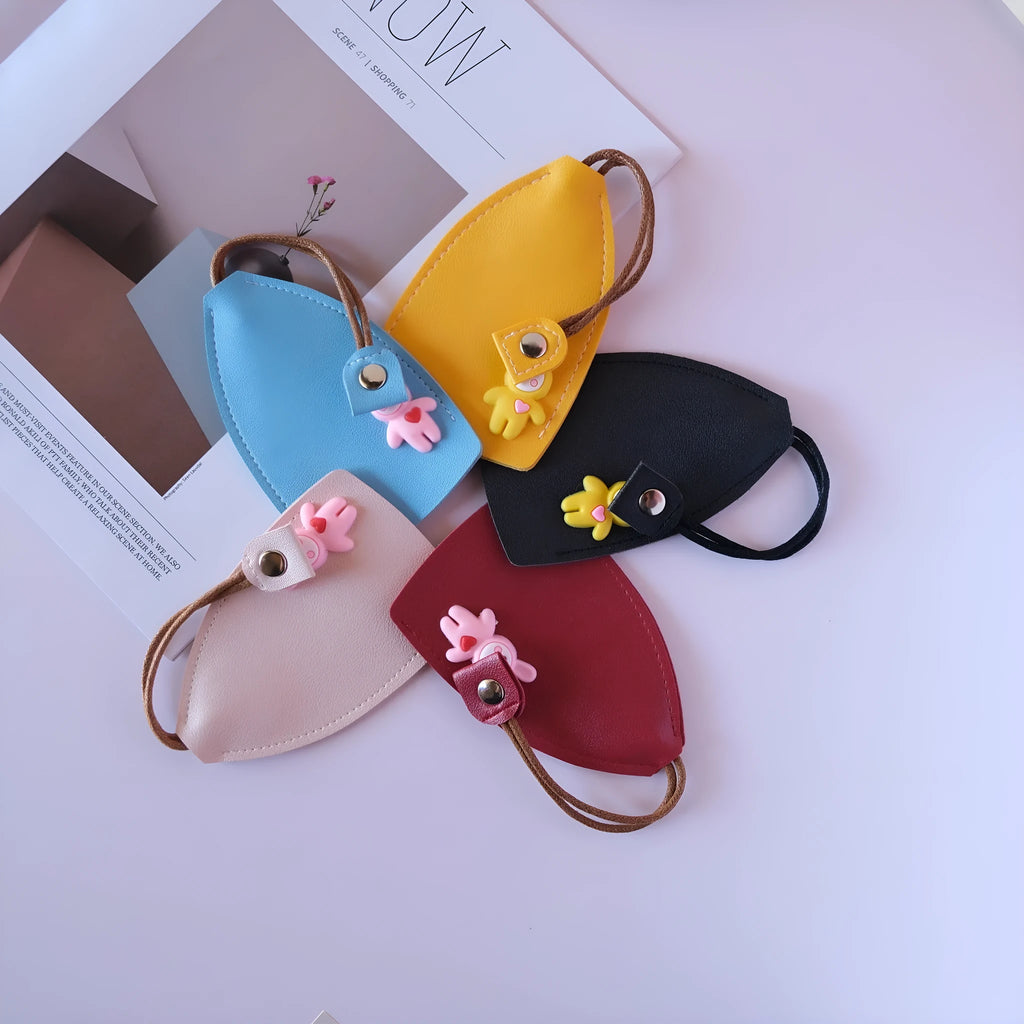 Universal car key case with anti-theft credit card storage in multiple colour options