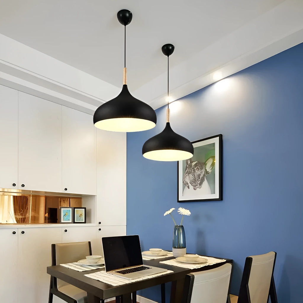 Creative macarone adjustable single head pendant chandelier in multiple colour options