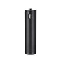 Black aluminium alloy power bank charging handle showing 12.5cm length and 3.2cm width