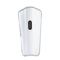 White plastic pulse calf massager with mechanical controls for infrared and electrotherapy modes.