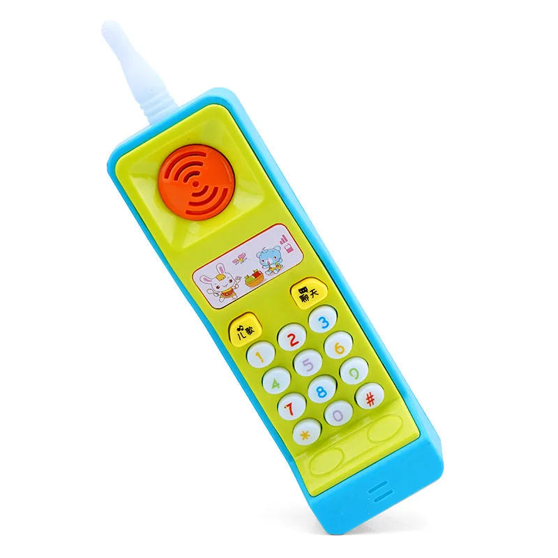 Children's electronic educational toy with sound and light effects featuring cartoon animal designs