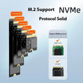 Black external SSD enclosure for NVME M.2 drives with USB Type-C port