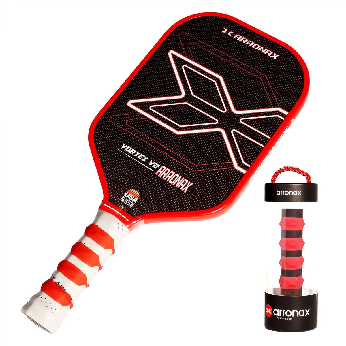 Silicone racquet hand rubber buckle showing adjustable strap and seven colour options