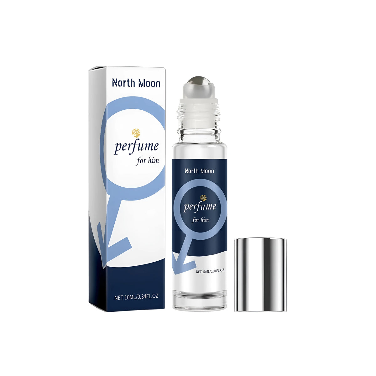 10ml men's perfume bottle with bergamot, patchouli and jasmine fragrance formula