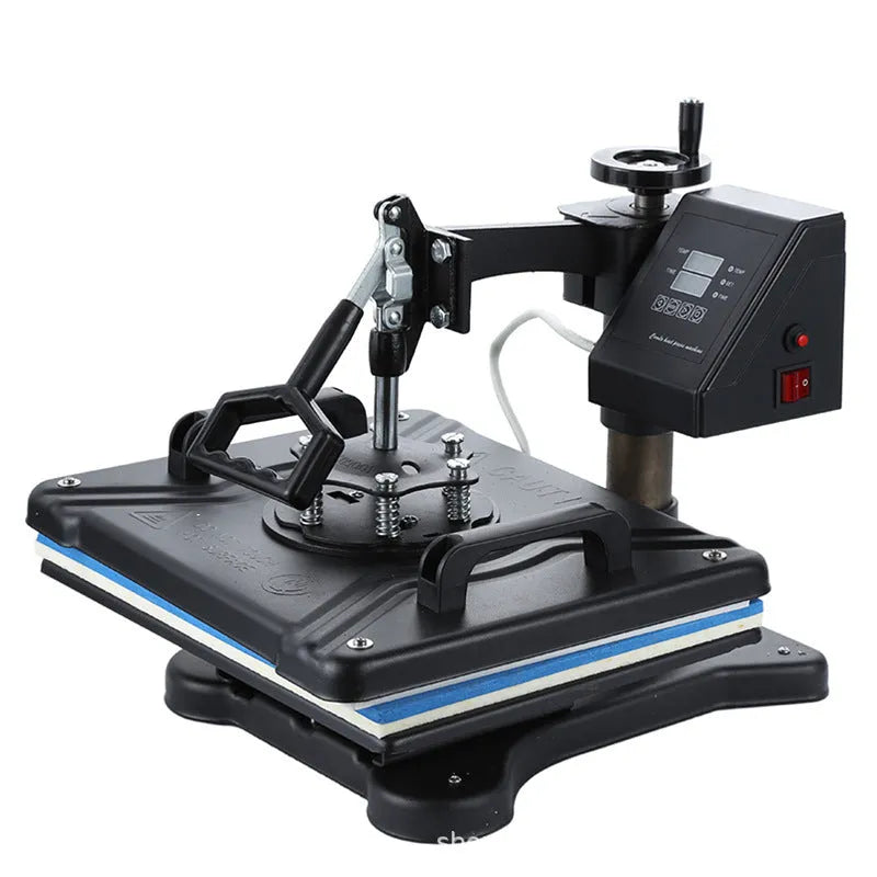 Black multifunctional heat transfer machine for thermal printing on slate fabric plates