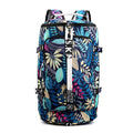 Waterproof nylon convertible backpack in multiple colours with shoe compartment and combination lock