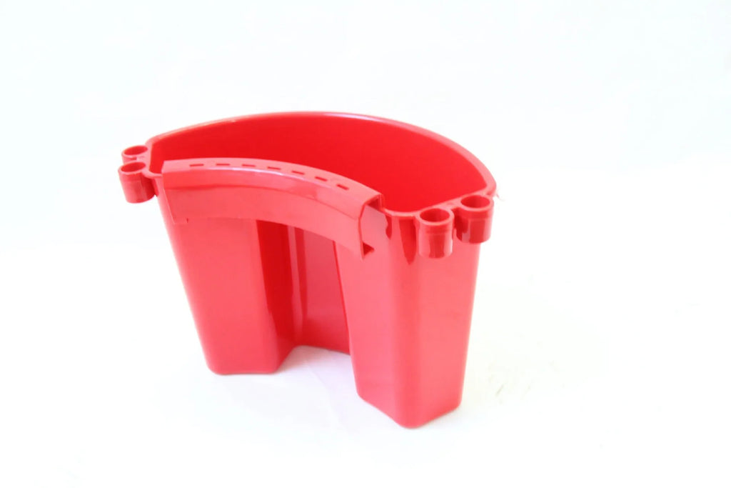PP plastic car washing bucket with detergent holder in black, red, blue and pink colour options