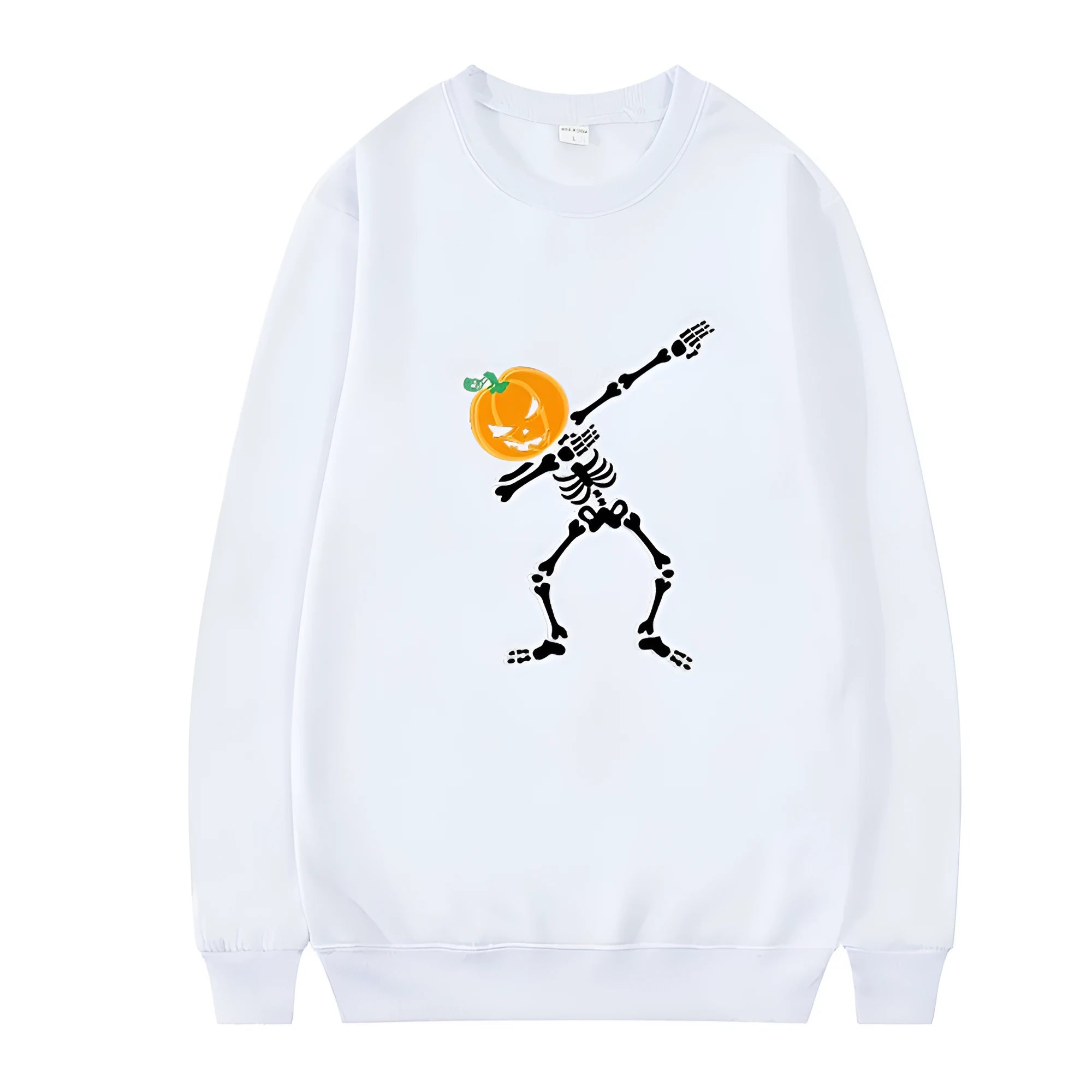Women's printed crew neck casual top in cotton polyester fabric with long sleeves
