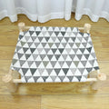 Wooden pet camping bed 44 x 51cm for cats and small pets in blue, grey, navy, pink, white or yellow