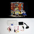 Set of plastic MOC LED lighting accessories and components for model building projects