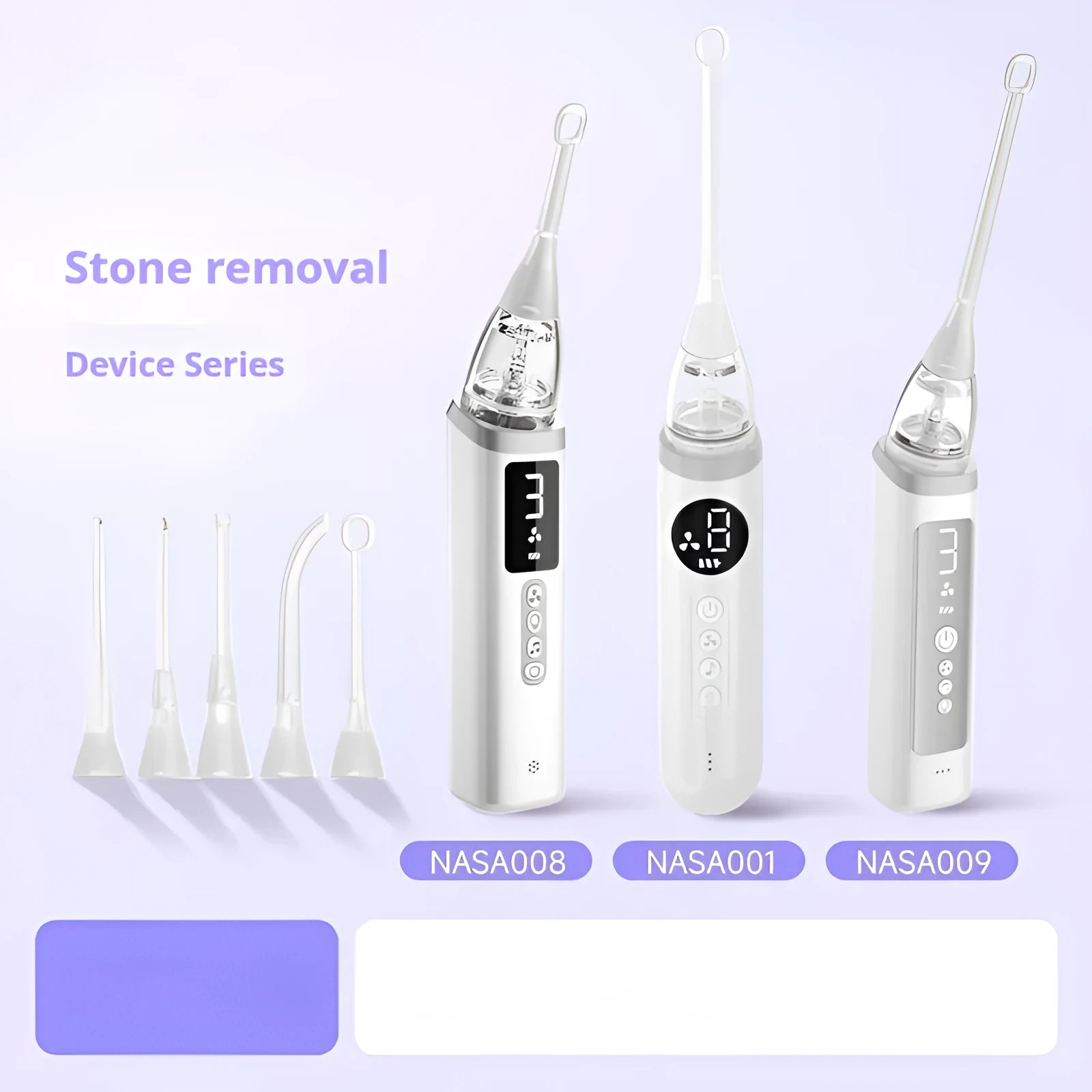 Milky white tonsil stone removal oral cleaning tool with 180g weight