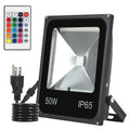 Black aluminium LED flood light for outdoor building and wall illumination