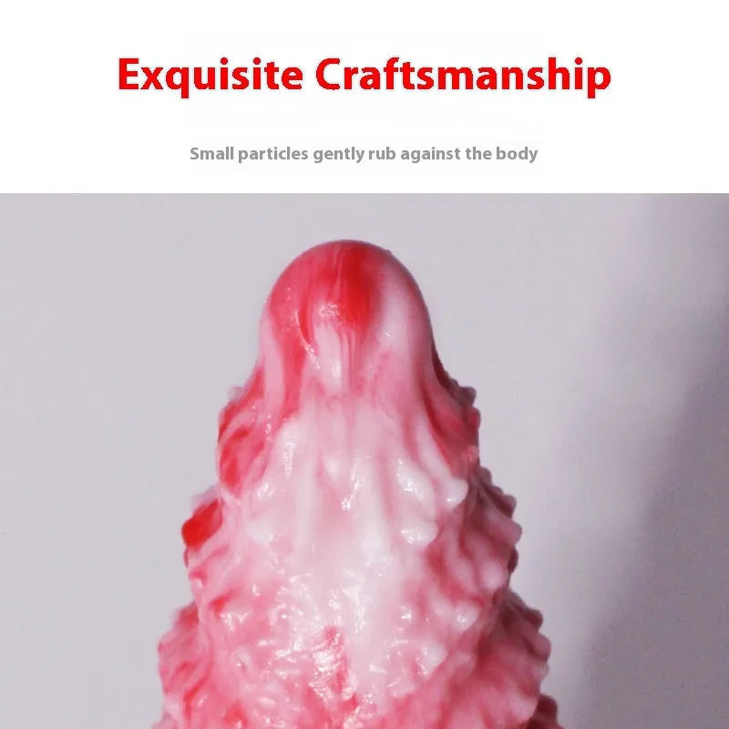 Pink platinum silicone penis-shaped women's masturbation device with Berserker S and M options