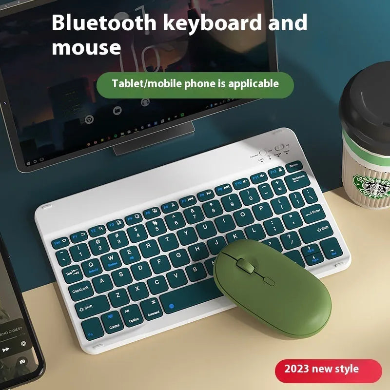 Compact Bluetooth keyboard in ABS plastic with 78 keys, shown in elegant white colour option