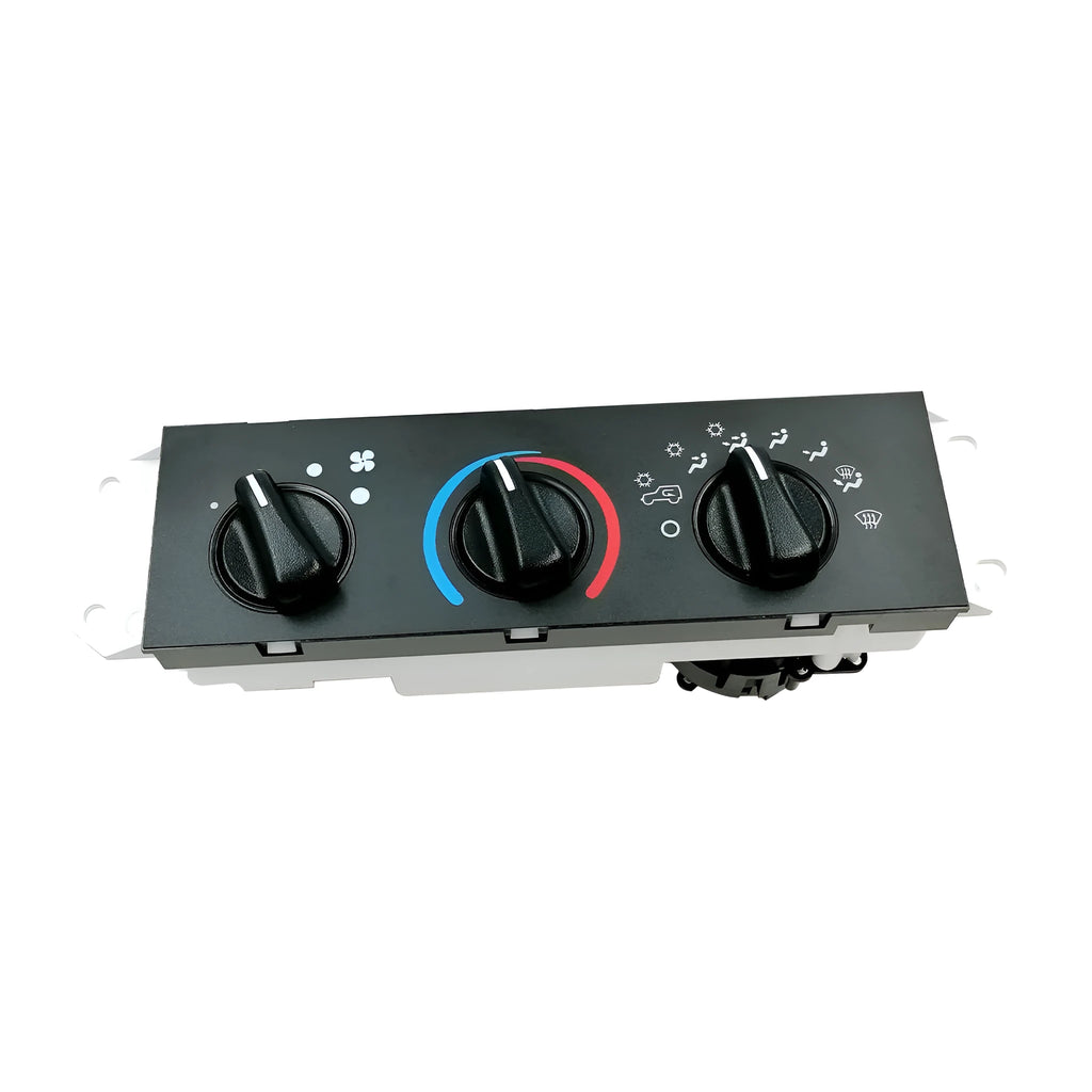 Black automotive air conditioning control panel for Jeep Wrangler 2005-2006 with OE number 55056558AA
