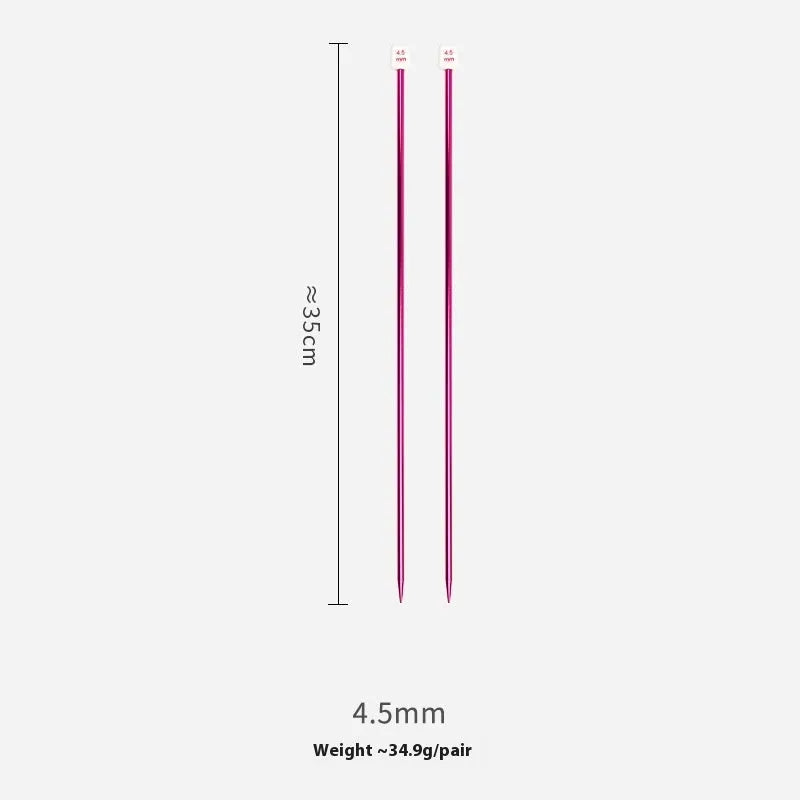 Set of crochet hooks in various sizes from 2.0mm to 9.0mm, each with a protective end cap.