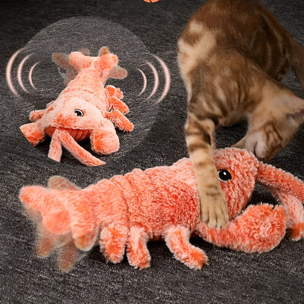USB rechargeable electric simulation pet molar cleaning toy in plush long wool carved velvet soft cloth, 260mm x 140mm x 70mm, five styles