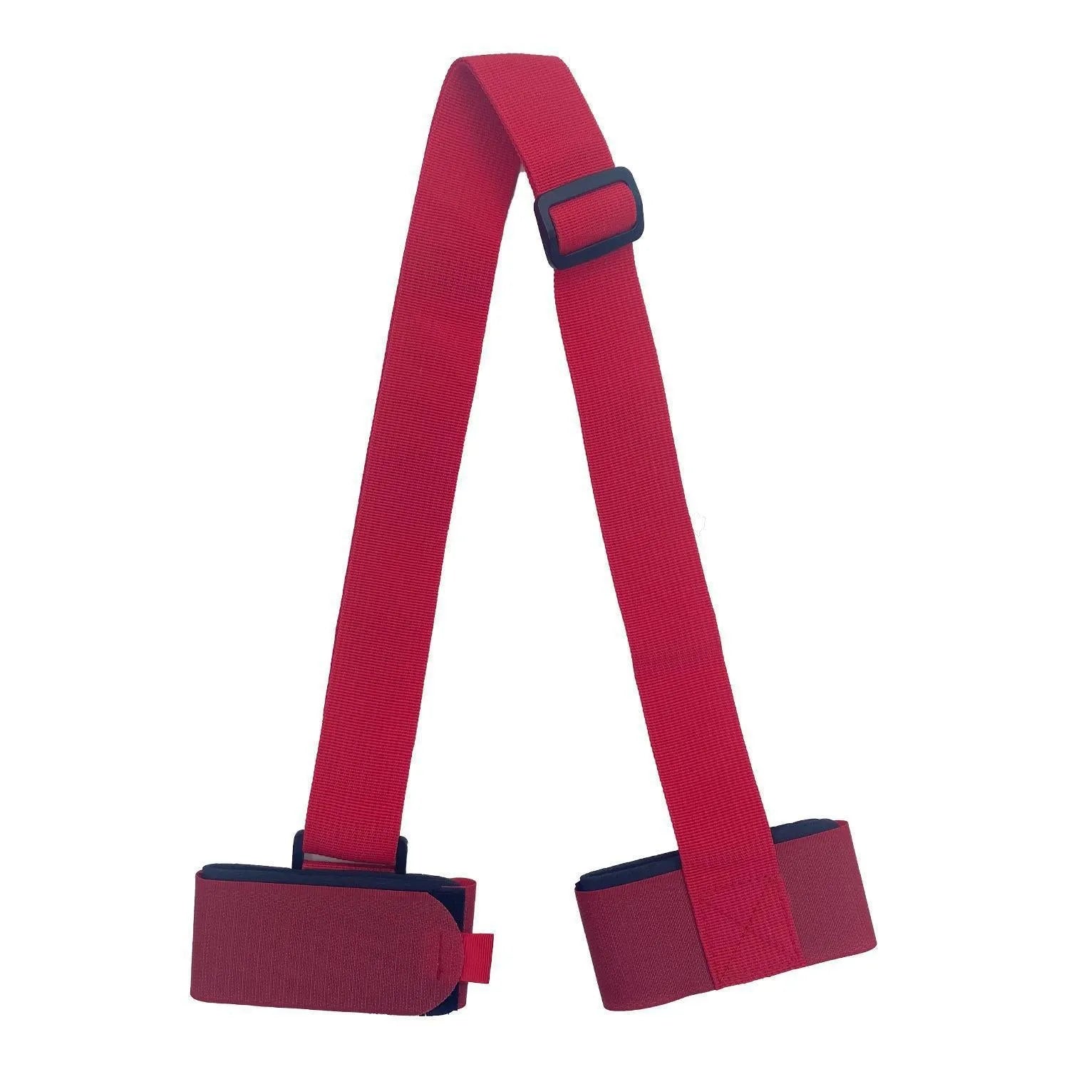 Adjustable skiing bandage shoulder strap in nylon polyester blend with double-board design