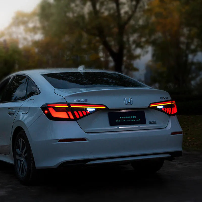 11th generation Honda Civic modified LED taillight assembly with sequential indicators