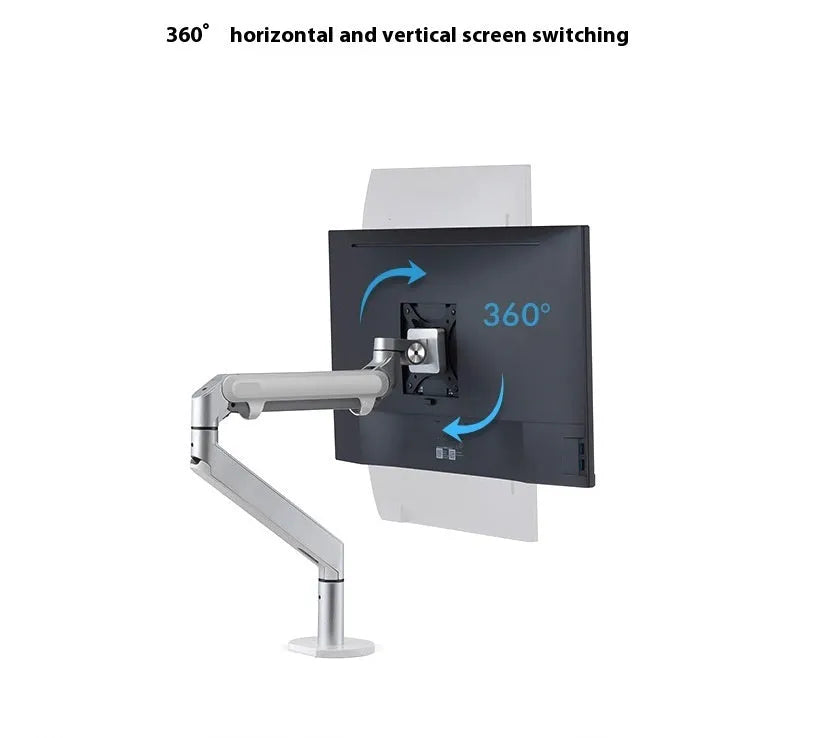Aluminum notebook cooling stand with adjustable air pressure arm bracket in black colour