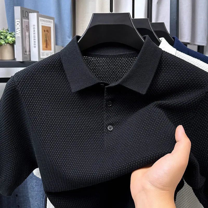 Loose fit short sleeve cotton pullover sweater available in six colours with sizing from M to 4XL