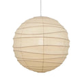 Japanese-style rice paper chandelier in three diameter sizes for living room and bedroom lighting