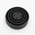 Silicone car headlight dust cover showing closed Type A and open Type B styles for waterproof protection.