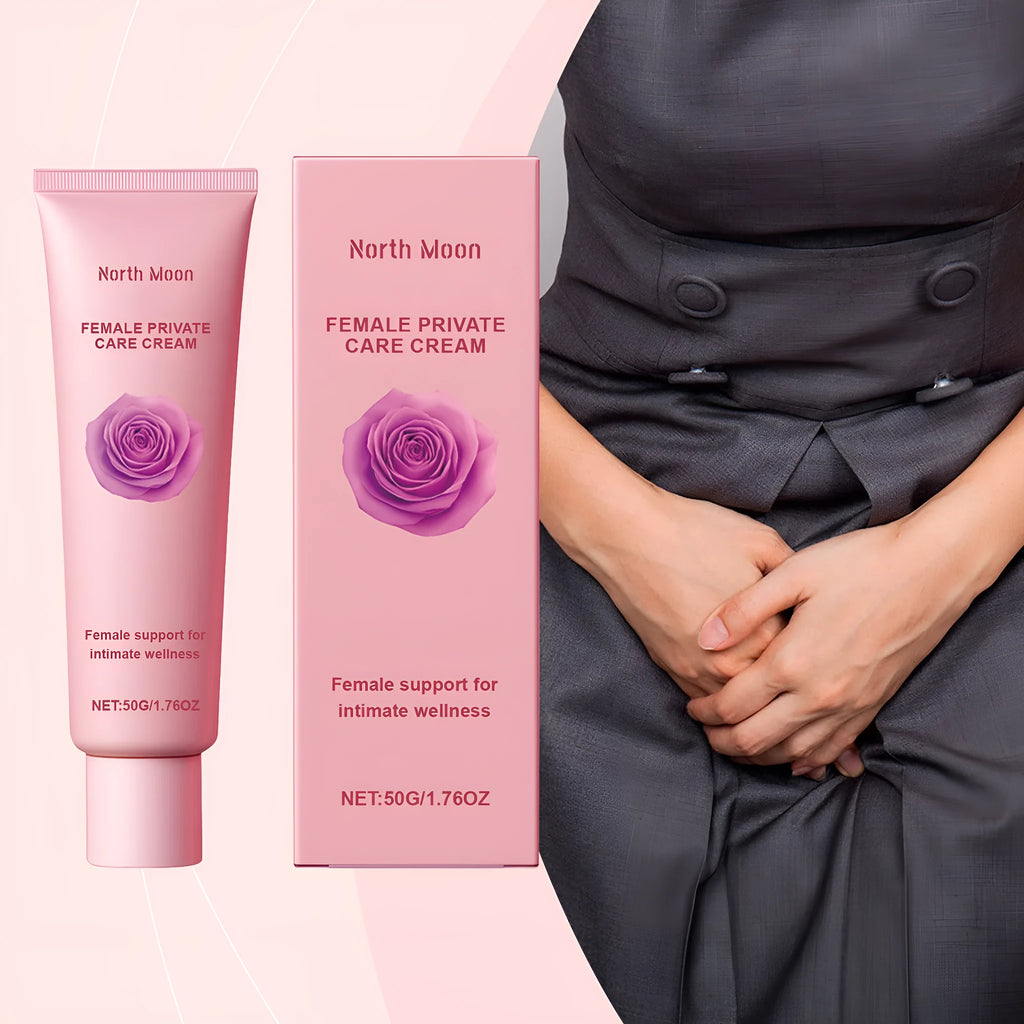 Gentle Care 50g moisturising cream tube with rose and peppermint extracts