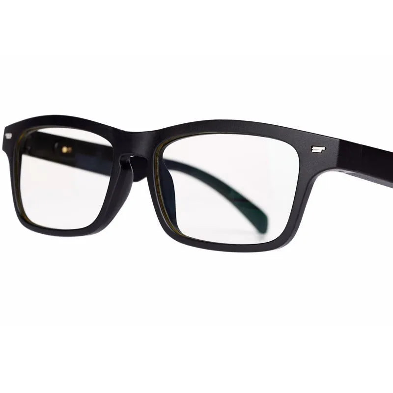 Unisex PC+ABS smart glasses with Bluetooth audio and semi-open-ear design for sports and office use
