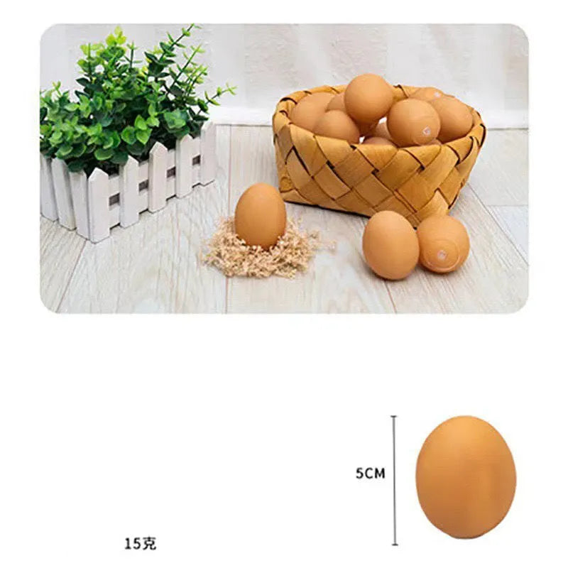 White simulation egg shaped dog toy with textured surface for teeth cleaning