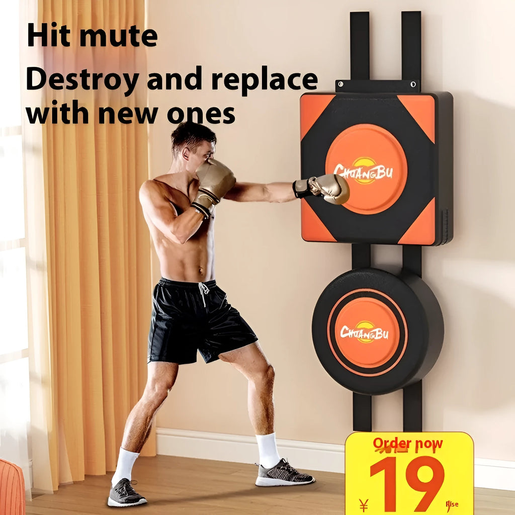 PU leather hanging boxing wall target sandbag for home training in various sizes.