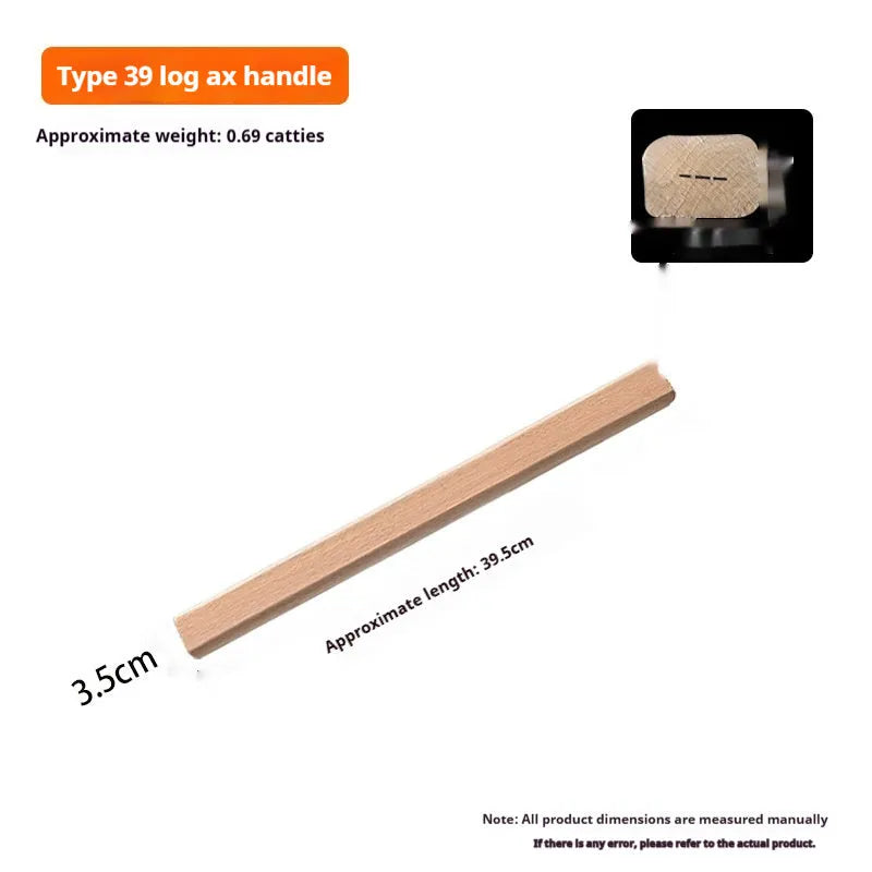 Locust wood axe handle replacement in multiple lengths with square profile for tool head fitting