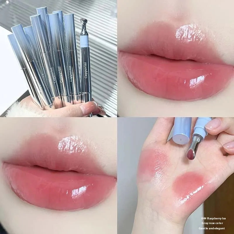 Mirror Water Light Lipstick in six colours including Almond Ice and Pomegranate Ice.