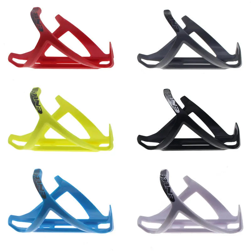 TPR plastic mountain bike bottle cage in fluorescent yellow with PVC-enhanced toughness