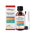 30ml nail care solution bottle with tea tree oil and white willow bark ingredients alongside included nail file