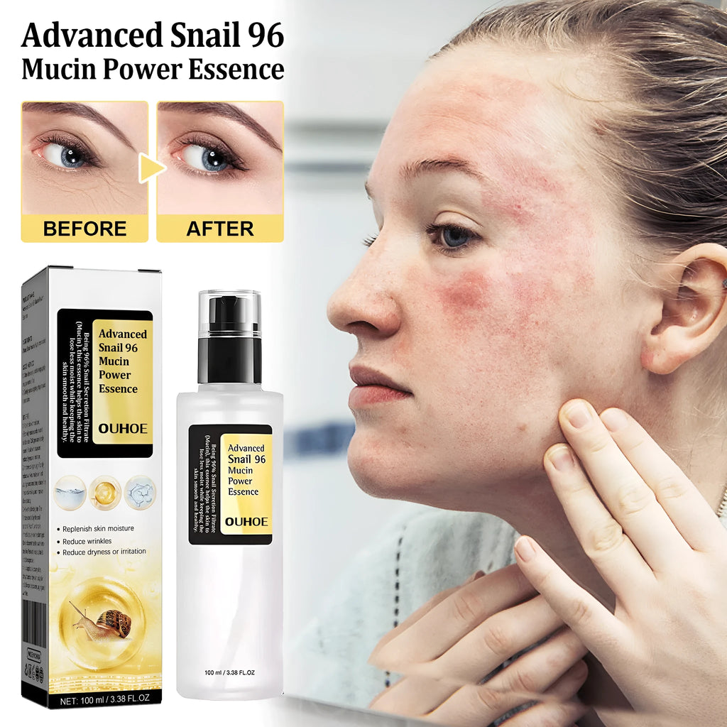 100ml bottle of Snail Mucin Collagen Facial Serum with dropper