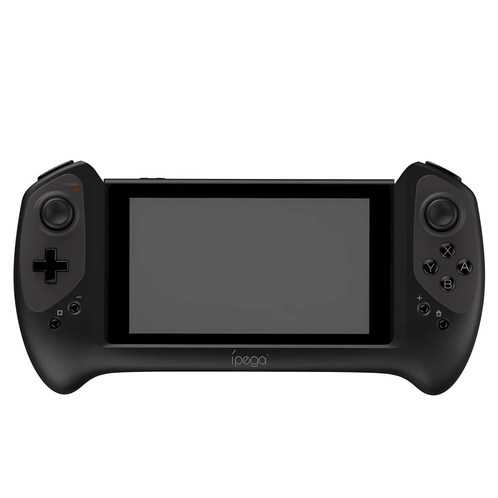 Black Bluetooth wireless gamepad for Nintendo Switch with ergonomic curved grip design