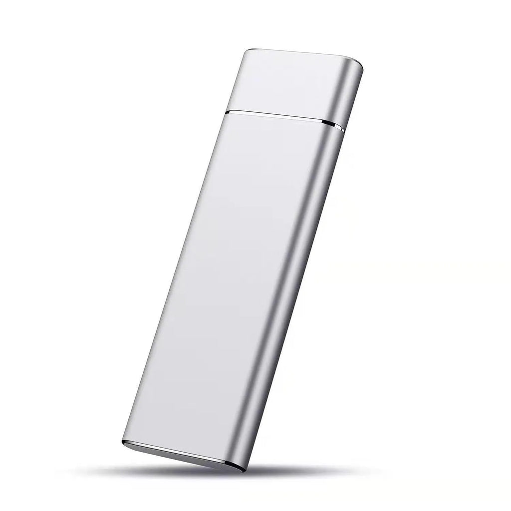 Silver aluminium alloy M.2 NGFF to USB3.1 SSD enclosure, mobile hard disk box with data cable and screwdriver