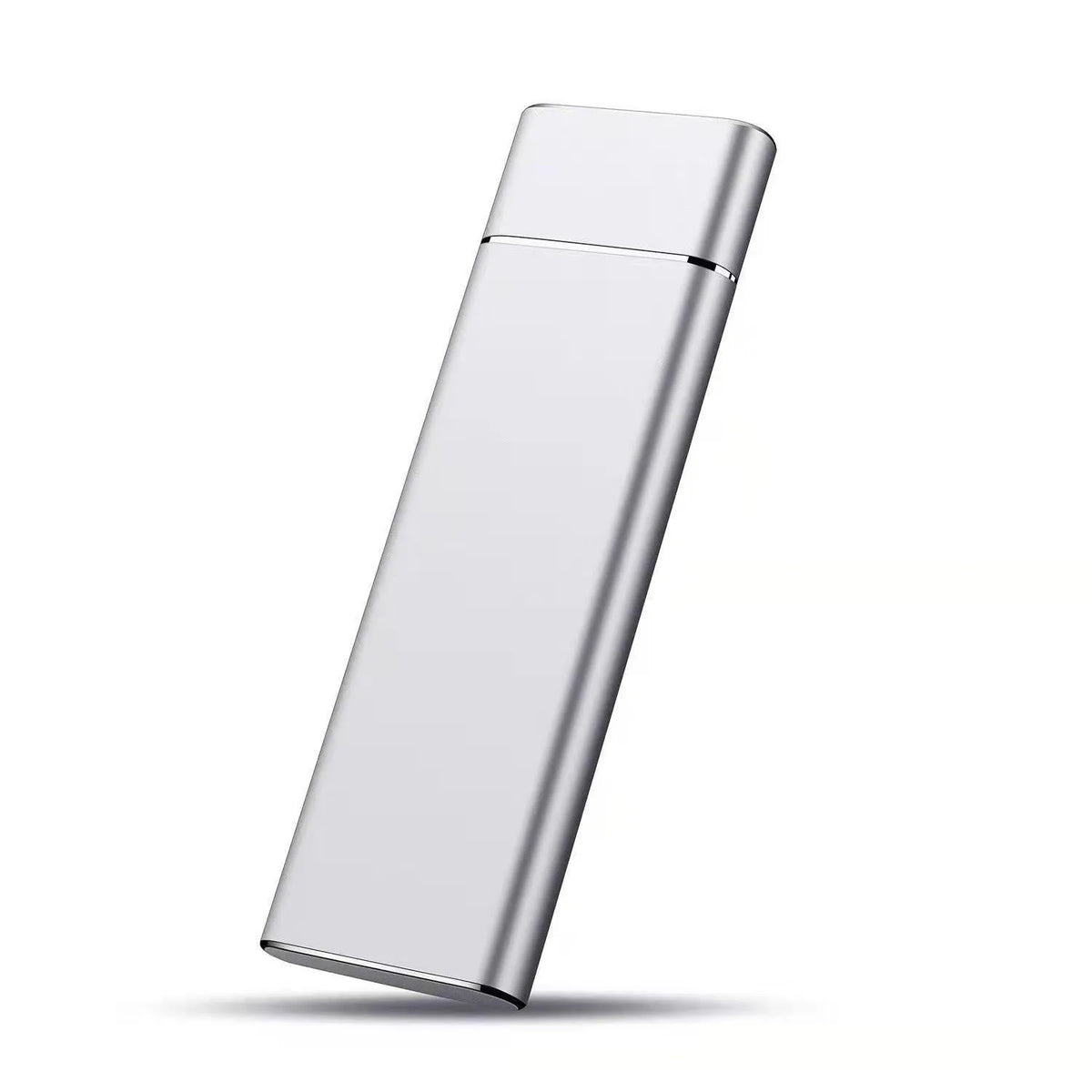 Silver aluminium alloy M.2 NGFF to USB3.1 SSD enclosure, mobile hard disk box with data cable and screwdriver