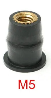 Motorcycle windshield brass rubber expansion nuts in M4 M5 M6 sizes