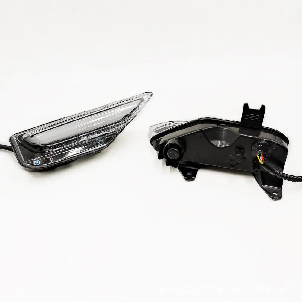 Infiniti Q50 Q70 front bumper LED turn signal and daytime running lights with ABS housing