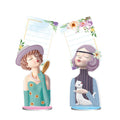 Handmade diamond painting note clip decorative centrepiece with frameless design