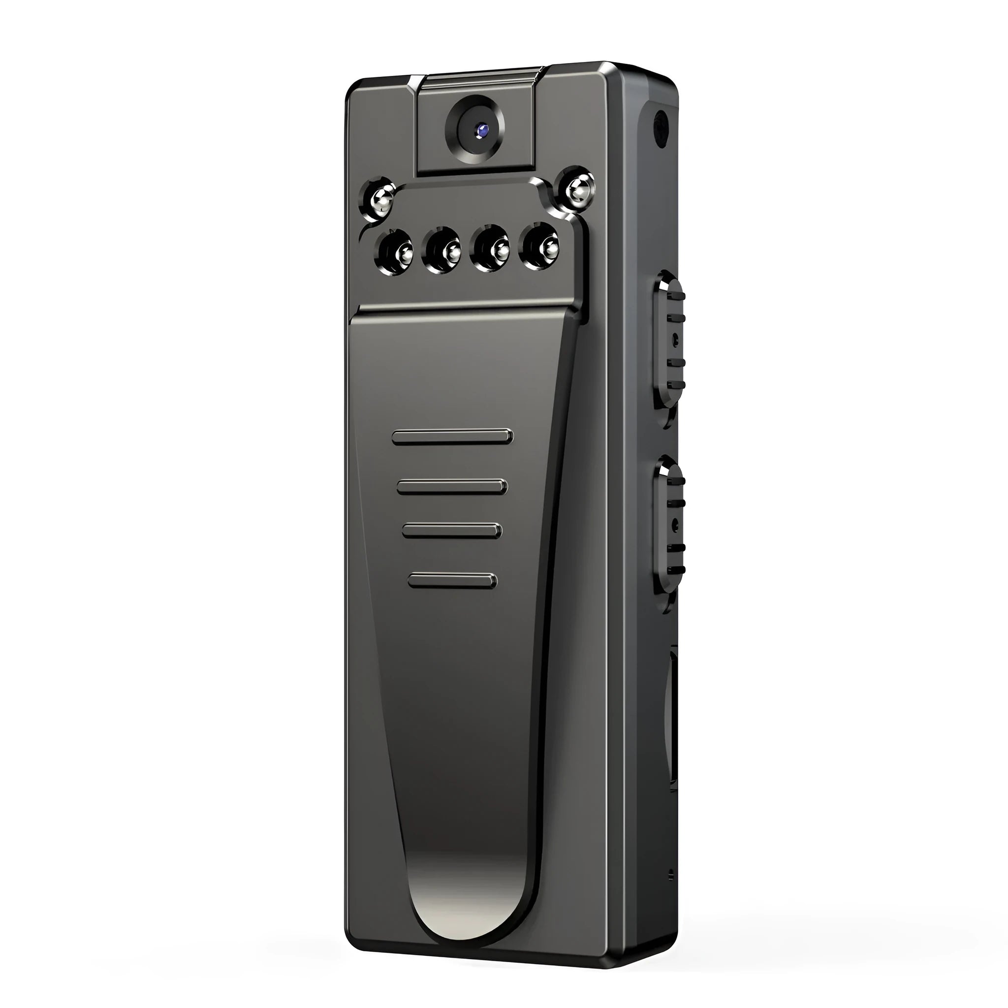 Black 1080p HD DV home camera with a rotating lens on an ABS plastic body.