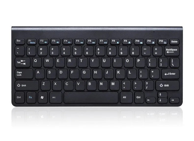 Wireless keyboard and mouse set in black or white with USB receiver for 2.4GHz connection