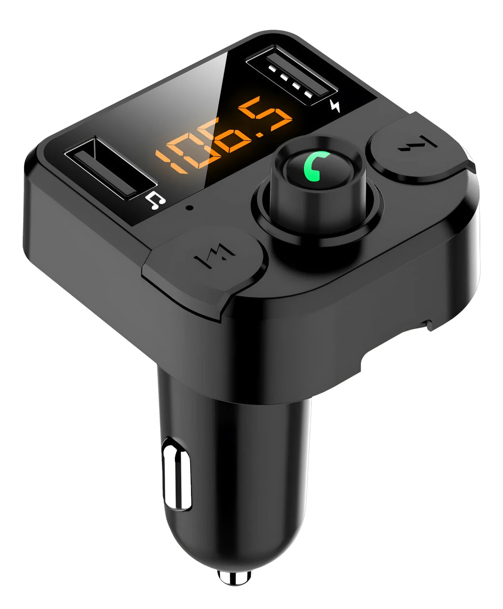 BT36B black car MP3 Bluetooth player with 1.1-inch screen and cigarette lighter plug