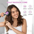 USB-powered anti-leak hair brush massage instrument in black colour