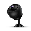 1080p wireless WiFi surveillance camera with ABS housing and USB cable for indoor security monitoring