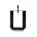 Black plastic universal U clip bracket for mounting a mobile phone